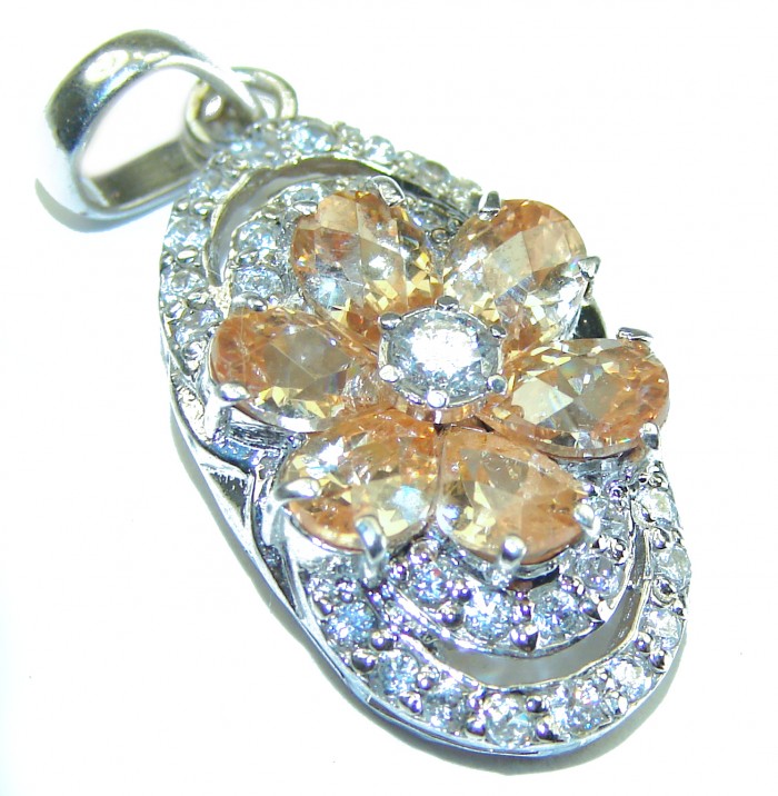 Real Beauty Citrine .925 Sterling Silver handcrafted Pendant
