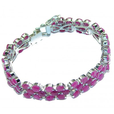 Incredible design authentic Ruby .925 Sterling Silver handmade Bracelet