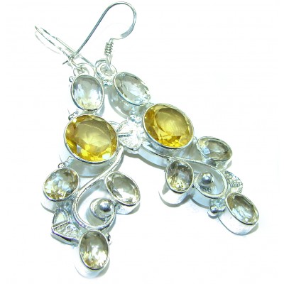 Summer Breeze Quartz .925 Sterling Silver handmade Earrings