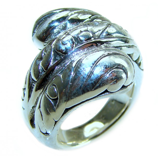 Natural Beauty Italy Made Silver Sterling Silver ring s. 8