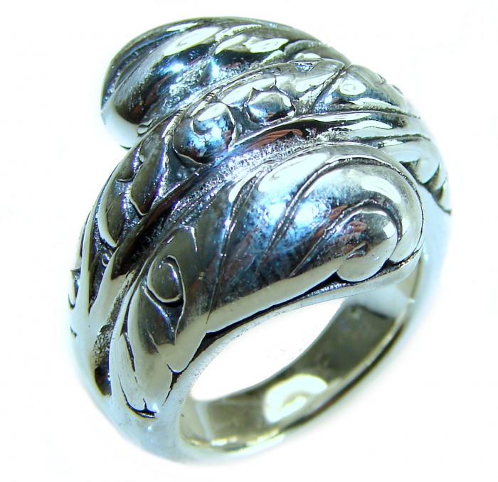 Natural Beauty Italy Made Silver Sterling Silver ring s. 8