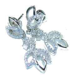 Exclusive White Topaz .925 Sterling Silver .925 Sterling Silver handcrafted Earrings
