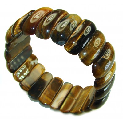 Large 66.5 grams AAAAA BEST QUALITY Golden Tigers Eye handcrafted streach Bracelet