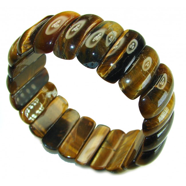 Large 66.5 grams AAAAA BEST QUALITY Golden Tigers Eye handcrafted streach Bracelet