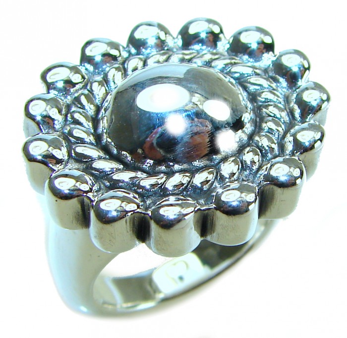Natural Beauty Italy Made Silver Sterling Silver ring s. 7
