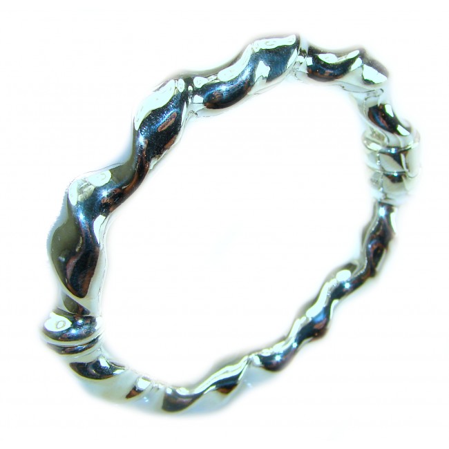 Fancy .925 Sterling Silver handcrafted Statement Italy made Bracelet