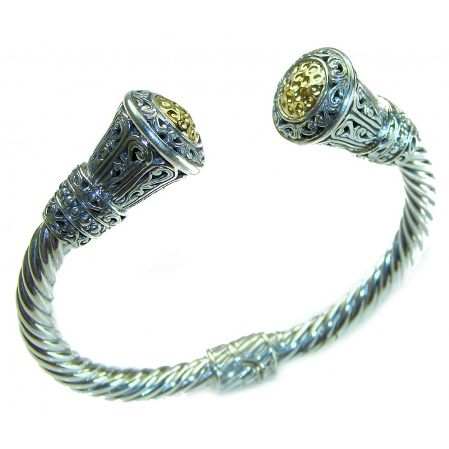 Bali Legacy 39.5 grams authentic 14K Gold over .925 Sterling Silver handcrafted bracelet