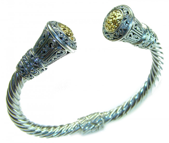 Bali Legacy 39.5 grams authentic 14K Gold over .925 Sterling Silver handcrafted bracelet