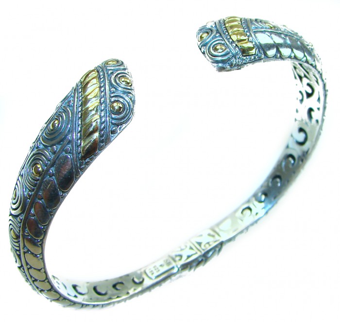 Bali Legacy 28.9 grams authentic 2 tones .925 Sterling Silver handcrafted bracelet