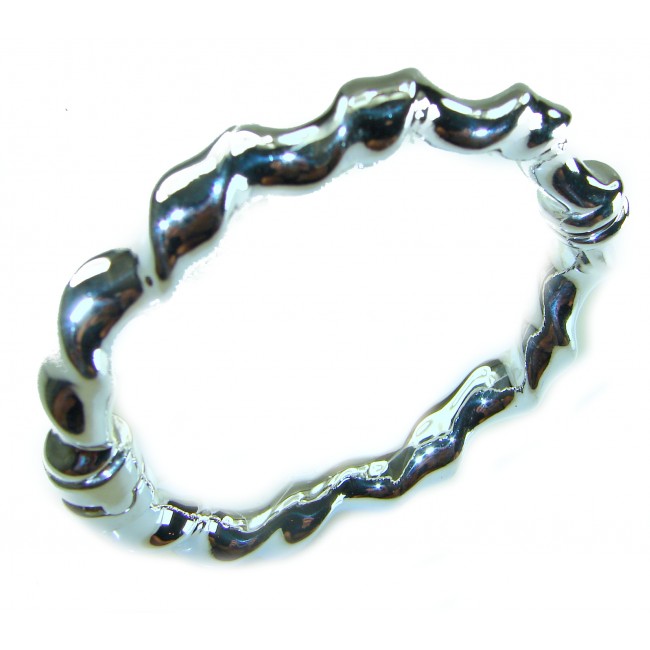 Fancy .925 Sterling Silver handcrafted Statement Italy made Bracelet