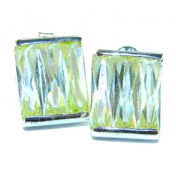 Cubic Zirconia .925 Sterling Silver handmade earrings
