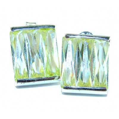 Cubic Zirconia .925 Sterling Silver handmade earrings