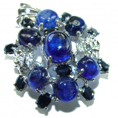 Malibu Authentic 8.5 carat African Kyanite .925 Sterling Silver handmade pendant