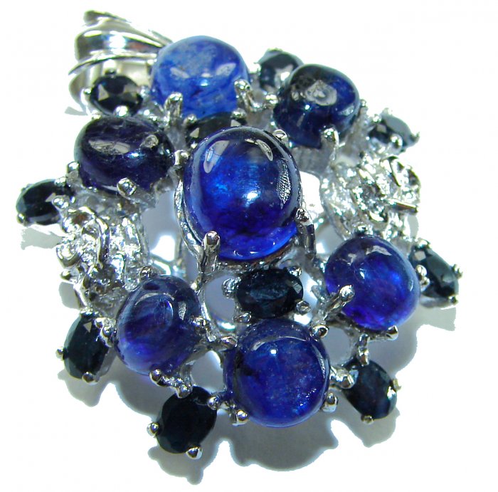 Malibu Authentic 8.5 carat African Kyanite .925 Sterling Silver handmade pendant - video
