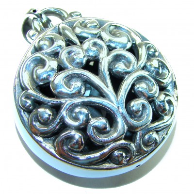 Bali Spirit Large Sterling Beauty .925 Silver Bali handmade Pendant