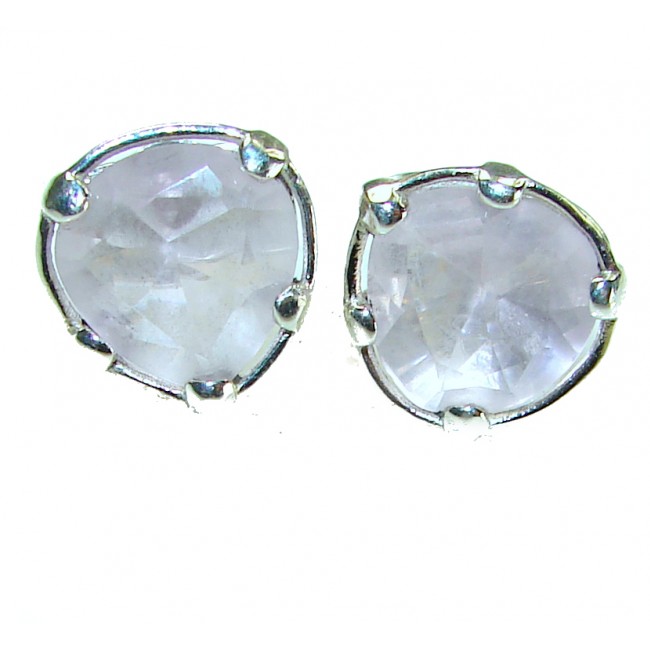Great Pink Fiord Topaz .925 Sterling Silver handcrafted Earrings