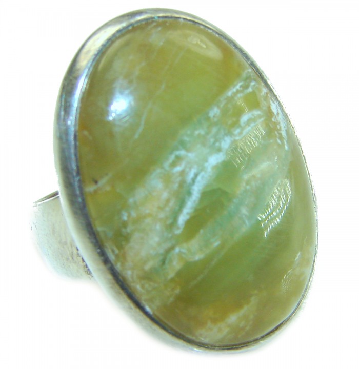 Peruvian Opal .925 Sterling Silver handcrafted ring; s. 7