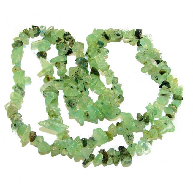 POWER OF NATURE Genuine Moss Prehnite handmade necklace