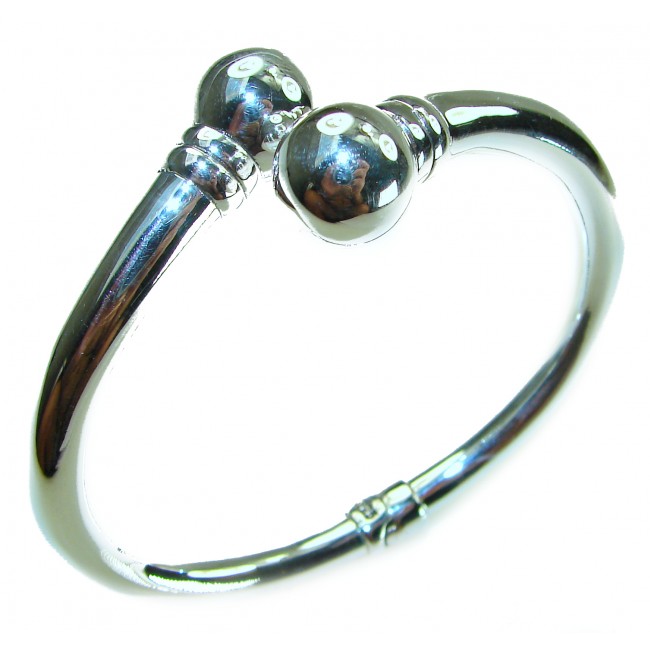 Fancy .925 Sterling Silver handcrafted Statement Italy made Bracelet / Cuff