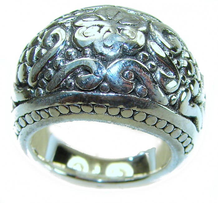 Precious - Bali made .925 Sterling Silver handcrafted Ring s. 6 3/4