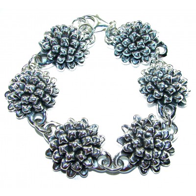 Sunflowers Italy made Bracelet in best quality .925 Sterling Silver