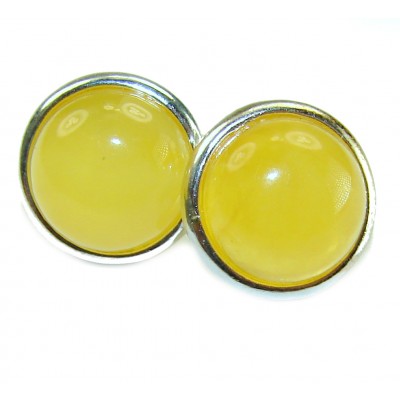 Natural Amber .925 Sterling Silver handmade earrings