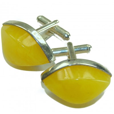 Amazing authentic Baltic Amber .925 Sterling Silver shirt cufflinks