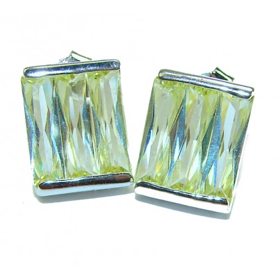 Cubic Zirconia .925 Sterling Silver handmade earrings