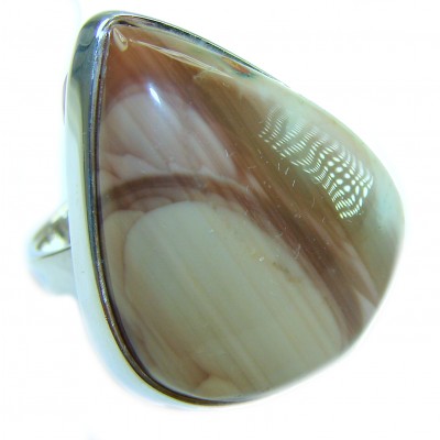 Authentic Morrisonite .925 Sterling Silver handcrafted ring size 8 adjustable