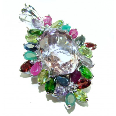 Isabella 15.5 carat Ametrine .925 Sterling Silver handmade Pendant