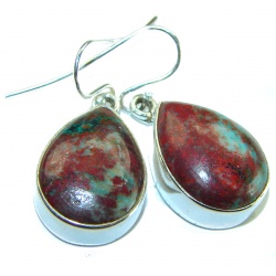 Natural Sonora Jasper Sterling Silver handcrafted Earrings