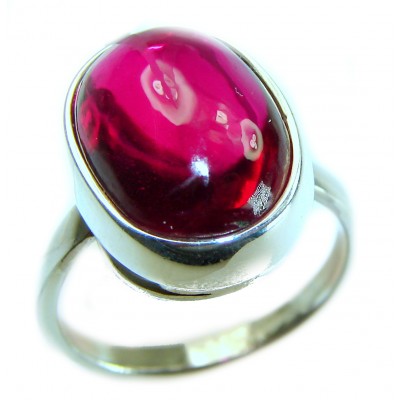 Bella Rosa Genuine 10.5 CARAT Star Ruby .925 Sterling Silver Large Statement Ring size 8 1/4