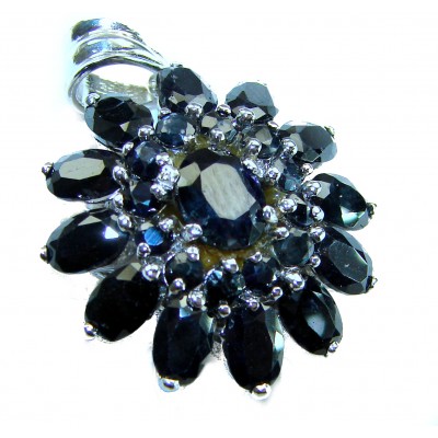 Melody - Vintage Design 10.4 CARAT Sapphire .925 Sterling Silver handcrafted Pendant