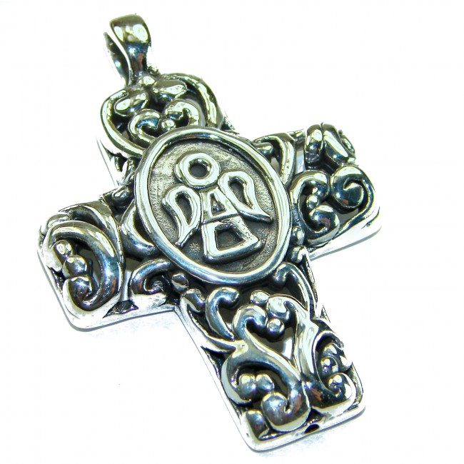 Protective angel - Holy Cross .925 Sterling Silver Pendant