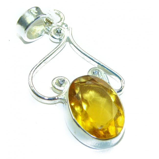 Real Beauty Citrine .925 Sterling Silver handcrafted Pendant