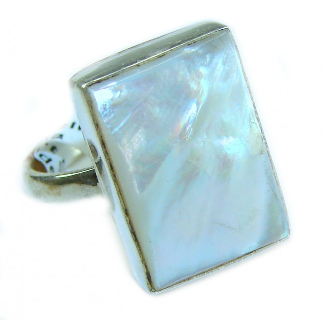 Blister Pearl .925 Sterling Silver brilliantly handcrafted ring s. 8