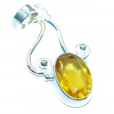Real Beauty Citrine .925 Sterling Silver handcrafted Pendant