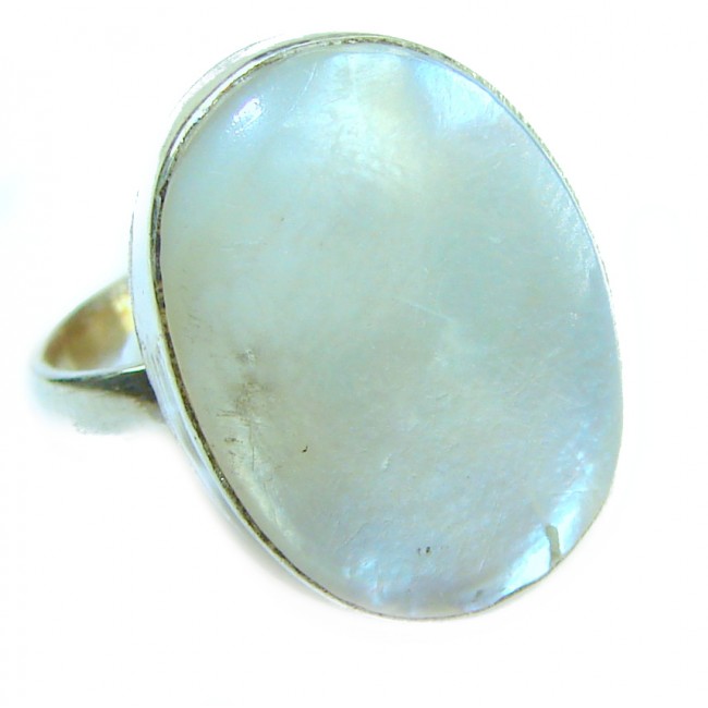 Blister Pearl .925 Sterling Silver brilliantly handcrafted ring s. 8