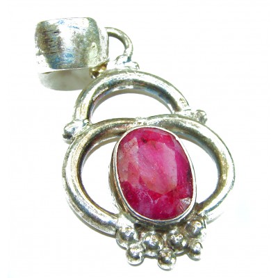 Francesca - authentic Ruby .925 Sterling Silver handcrafted Pendant
