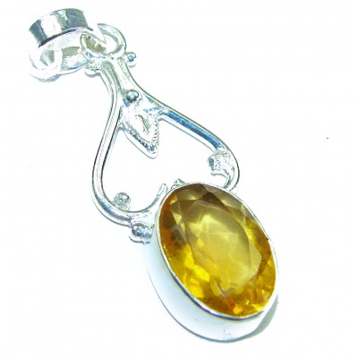 Real Beauty Citrine .925 Sterling Silver handcrafted Pendant