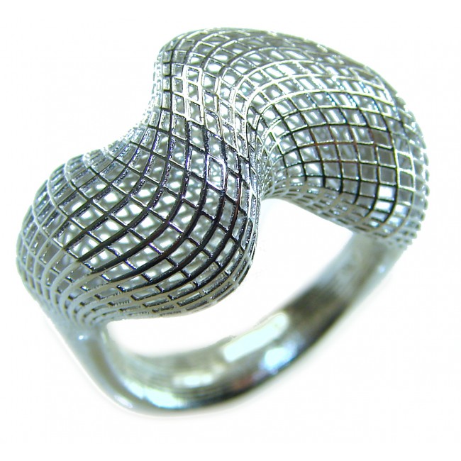 Eternity Bali made .925 Sterling Silver ring size 7 1/2