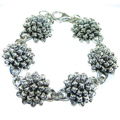 Sunflowers Italy made Bracelet in best quality .925 Sterling Silver
