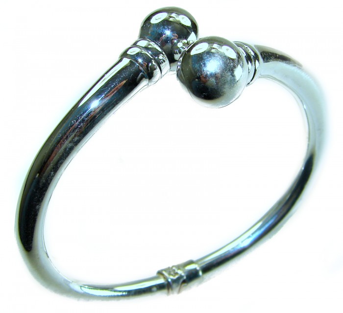 Fancy .925 Sterling Silver handcrafted Statement Italy made Bracelet / Cuff