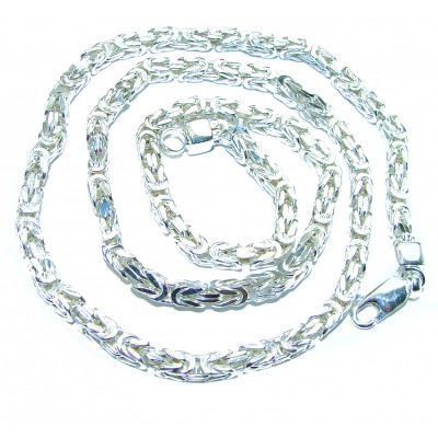 Sterling Silver Italian 20" long long, 5 mm wide Chain; 25.8 grams
