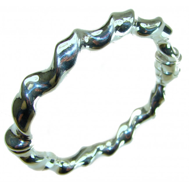 Fancy .925 Sterling Silver handcrafted Statement Italy made Bracelet