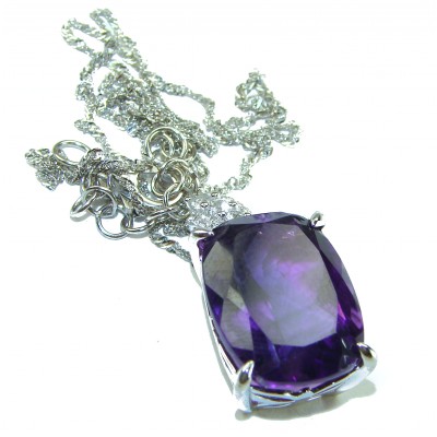 A Heritage in Bloom - Italy made 25.5 carat genuine Amethyst handmade necklace