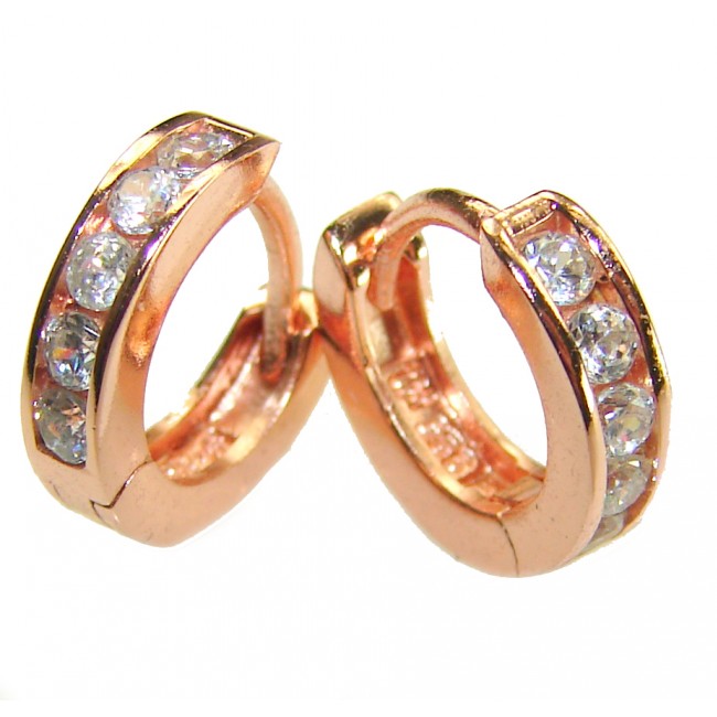 Cute .925 Sterling Silver handmade Hoop Earrings