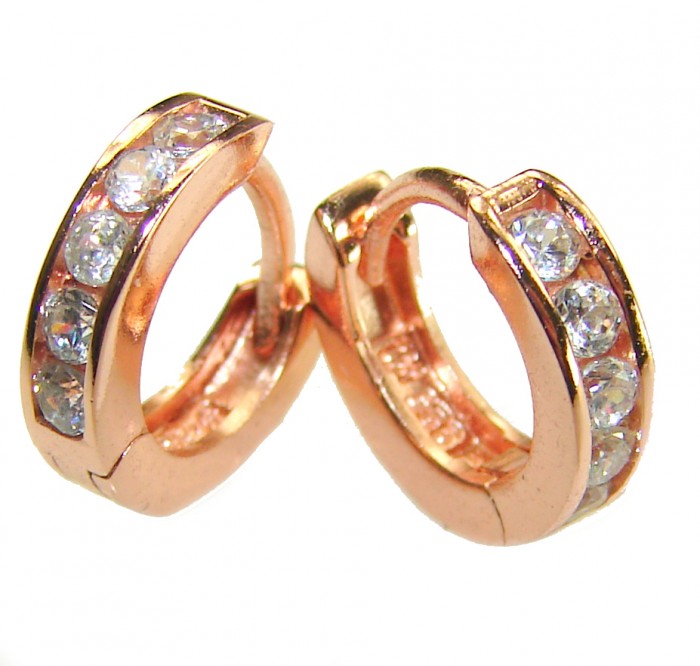 Cute .925 Sterling Silver handmade Hoop Earrings