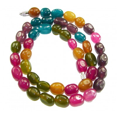 Infinity authentic 79.5 carat Brazilian Tourmaline .925 Sterling Silver handcrafted necklace