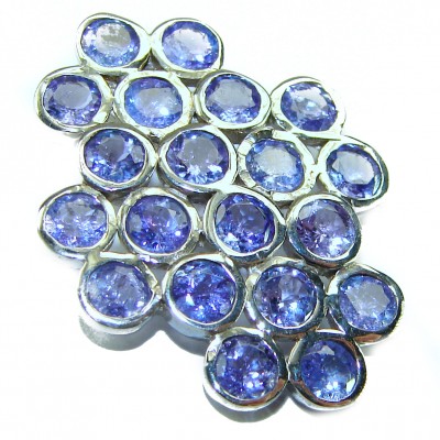 Giovanna - Authentic 10.9 carat Tanzanite .925 Sterling Silver handcrafted Pendant